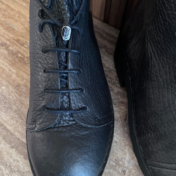 Why Alberto Venturini Motorcycle Boots Calf Military Gothic Belt Punk Boot 40 - Picture 11 of 17